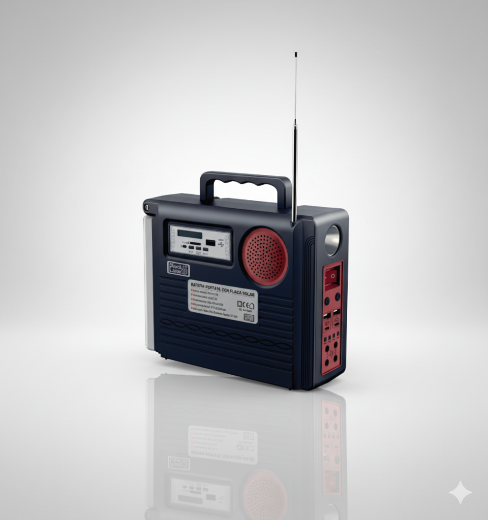 Batería portátil / Generador con placa solar