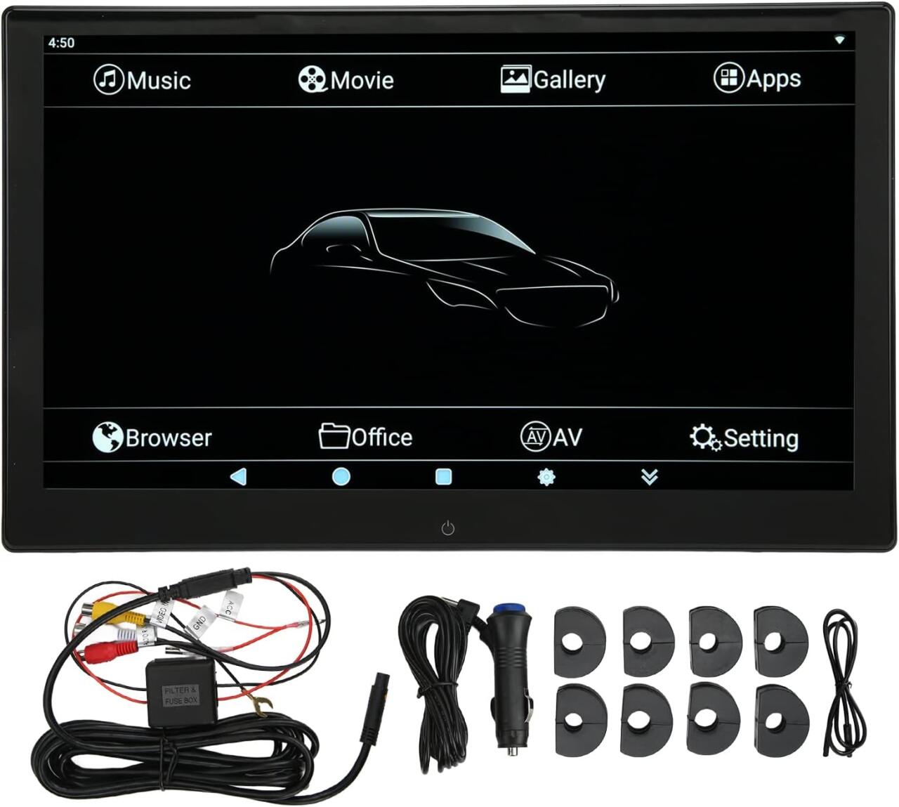 Pantalla con CarPlay & Android Auto