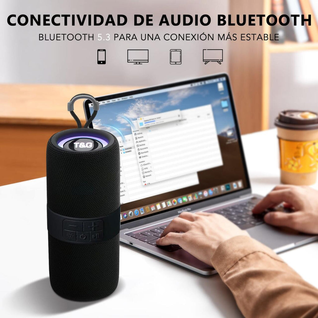 Altavoz Portátil con Luz
